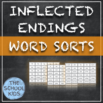 Preview of Inflected Endings Word Sorts s es ies 3 sounds of ed ing