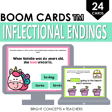 Inflectional Endings BOOM Cards / Digital Task Cards