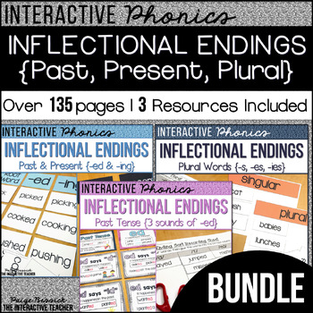 Preview of Inflectional Endings Activities, Worksheets & Sorts - Past, Present, Plural