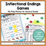 Inflectional Endings Games: Second Grade No-Prep Phonics |