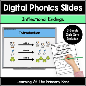 Preview of Inflectional Endings Phonics Slides | Google Slides Phonics Digital Resources