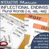 Inflectional Endings: Plural Words, Anchor Chart, Posters,