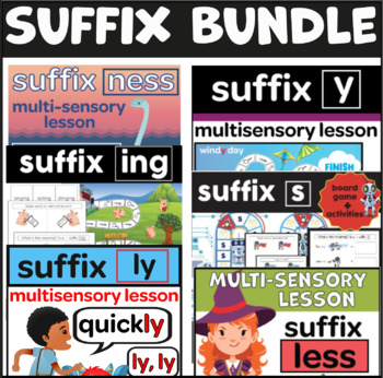 Preview of Inflectional Endings (Suffix) Bundle (-s, -ing, -y, -ly, -less, -ness, -er)