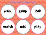 Inflectional Endings Toss (-ed and -ing) A Literacy Center