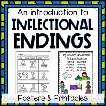 Preview of Inflectional Endings Worksheets (-ing and -ed)