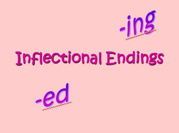 Preview of Inflectional Endings -ed and -ing Powerpoint