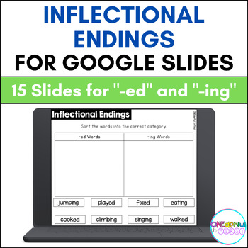 Preview of Inflectional Endings (-ed and -ing) for Google Slides
