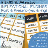 Inflectional Endings - ed & ing endings, Worksheets & Acti