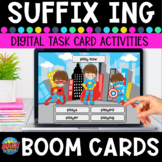 Inflectional Endings with Suffix -ing Boom Cards