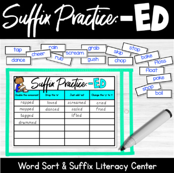 Preview of Inflectional Word Endings -ed Suffix Rule Literacy Center