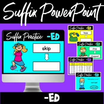 Preview of Inflectional Word Endings -ed Suffix Rule PowerPoint