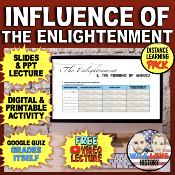Preview of Influence of The Enlightenment | Digital Learning Pack