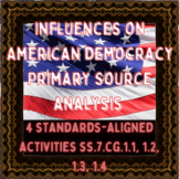 Influences on American Democracy Primary Source Analysis Bundle