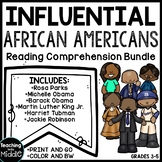 Influential African Americans Reading Comprehension Bundle