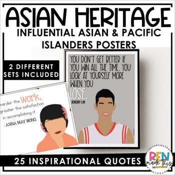 Preview of Influential Asian Pacific Islander Posters | Asian Heritage Month Bulletin Board