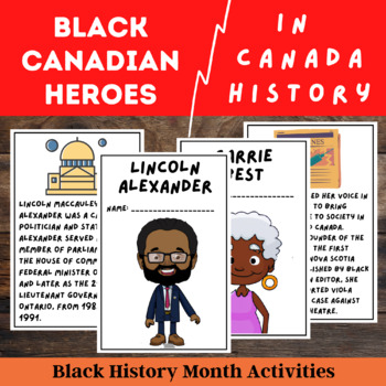 Preview of Canadian Black History Influential Black Canadians 