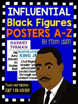 Preview of Black Figures A to Z Inspirational Posters