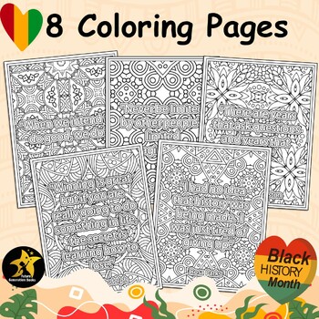 Black History Month Coloring Pages, Black History Month Quotes Coloring ...