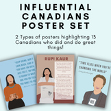 Influential Canadians Poster Set- Biographies and Quotes PDF