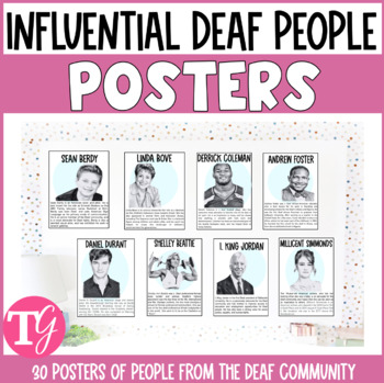 Preview of Influential Deaf People Posters - Deaf History Month