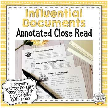 Preview of Influential Documents: Foundations of U.S. Government Annotated Close Reads