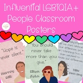 Influential LGBTQIA+ People Classroom Printable Posters- w