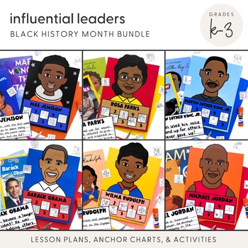 Preview of Influential Leaders: Black History Month Bundle