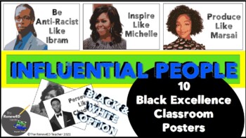 Preview of Influential People: Black Excellence Classroom Posters