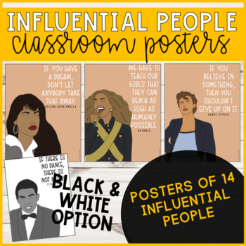 Preview of Influential People Classroom Posters (Musicians Edition)
