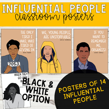 Preview of Influential People Classroom Posters (Pack 1)