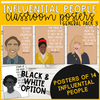 Preview of Influential People Classroom Posters (Pack 3)