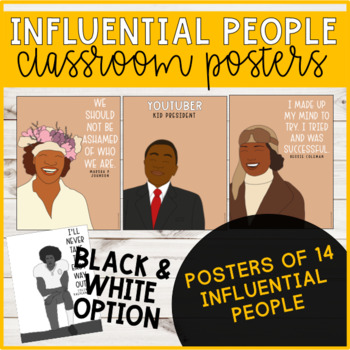 Preview of Influential People Classroom Posters (Pack 4)