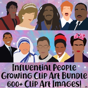 Preview of Influential People Clip Art Set - Growing Bundle