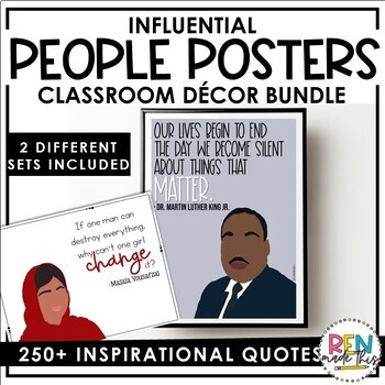 Preview of Influential People Posters Bundle | Classroom Decor