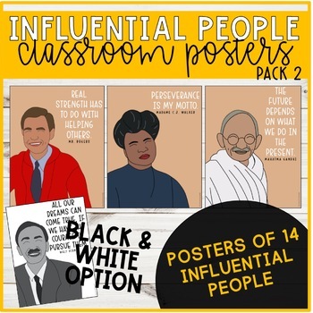 Preview of Influential People Classroom Posters (Pack 2)