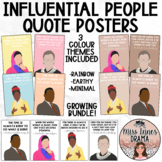 Influential People - Quote Posters *GROWING RESOURCE*