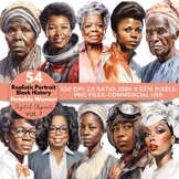 Influential People Women Clipart for Black History Month &