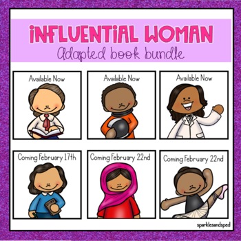 Preview of Influential Women Adapted Book Bundle