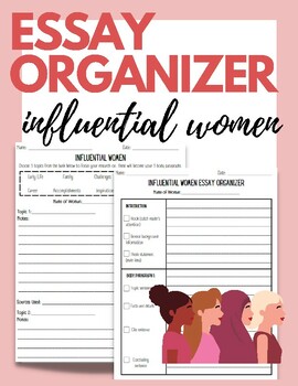 Preview of Influential Women: Essay & Notes Graphic Organizers l Celebrate Women's Month!