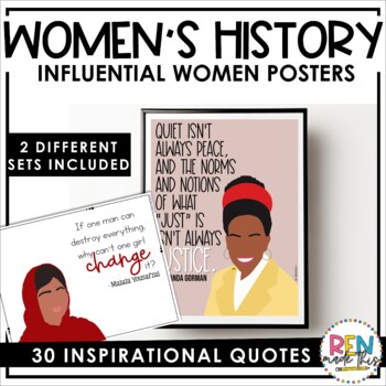 Preview of Influential Women Posters | Womens History Month Bulletin Board