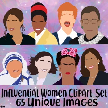 Preview of Influential Women Throughout History Clip Art Set