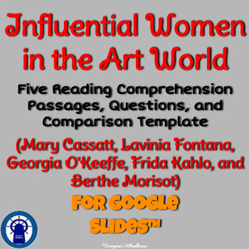 Preview of Influential Women in Art Readings, Questions, & Compare for Google Slides™