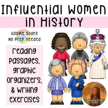 Preview of Influential Women in History Reading Passages, Graphic Organizers & Writing #1