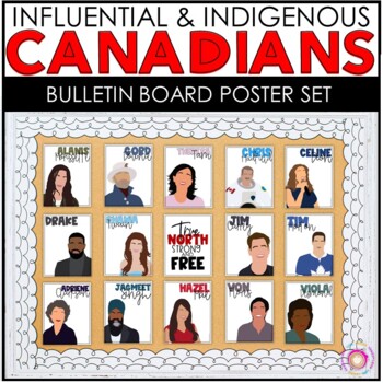 Preview of Influential and Indigenous Canadians Bulletin Board Set