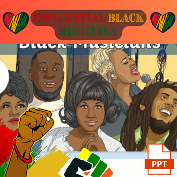 Preview of Influential black musicians powerpoint - black history month