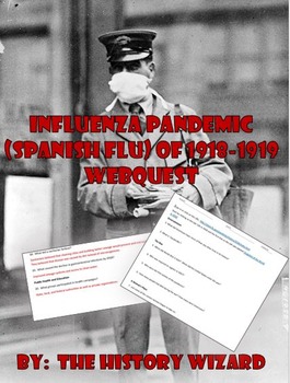 Preview of Influenza Pandemic (Spanish Flu) of 1918-1919 Webquest