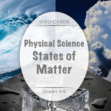 Info Cards: Physical Science – States of Matter Gr. 4-6