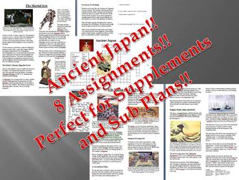 Preview of Info Reading Text - Ancient Japan Bundle (No Prep/Sub Plans)