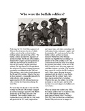 Info Reading Text - Black History Month: The Buffalo Soldiers (no prep/sub)