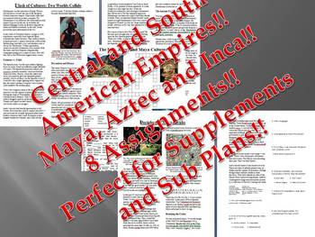 Preview of Info Reading Text - Central & South American Empires Bundle (No prep/sub plans)